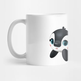 Cute Orca Drawing Mug